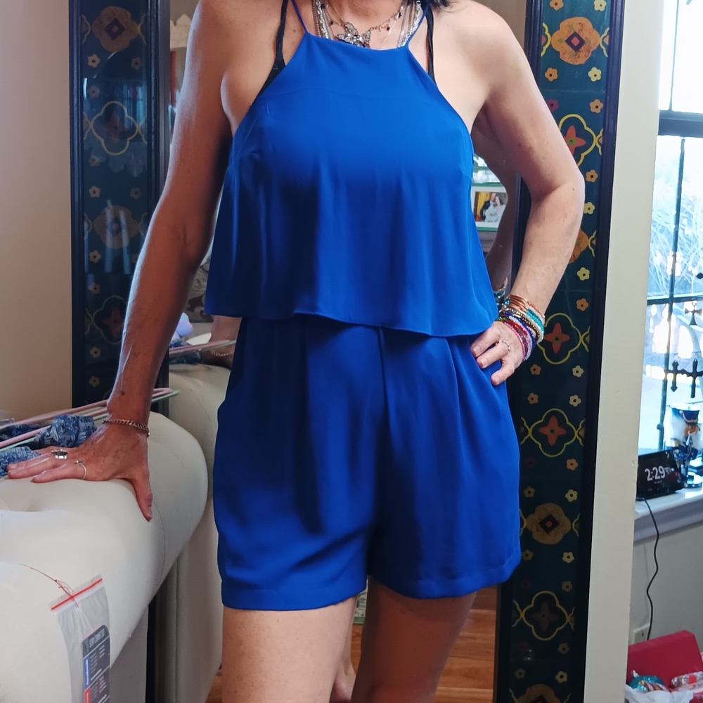 Express Royal Blue Women's Jumpsuit